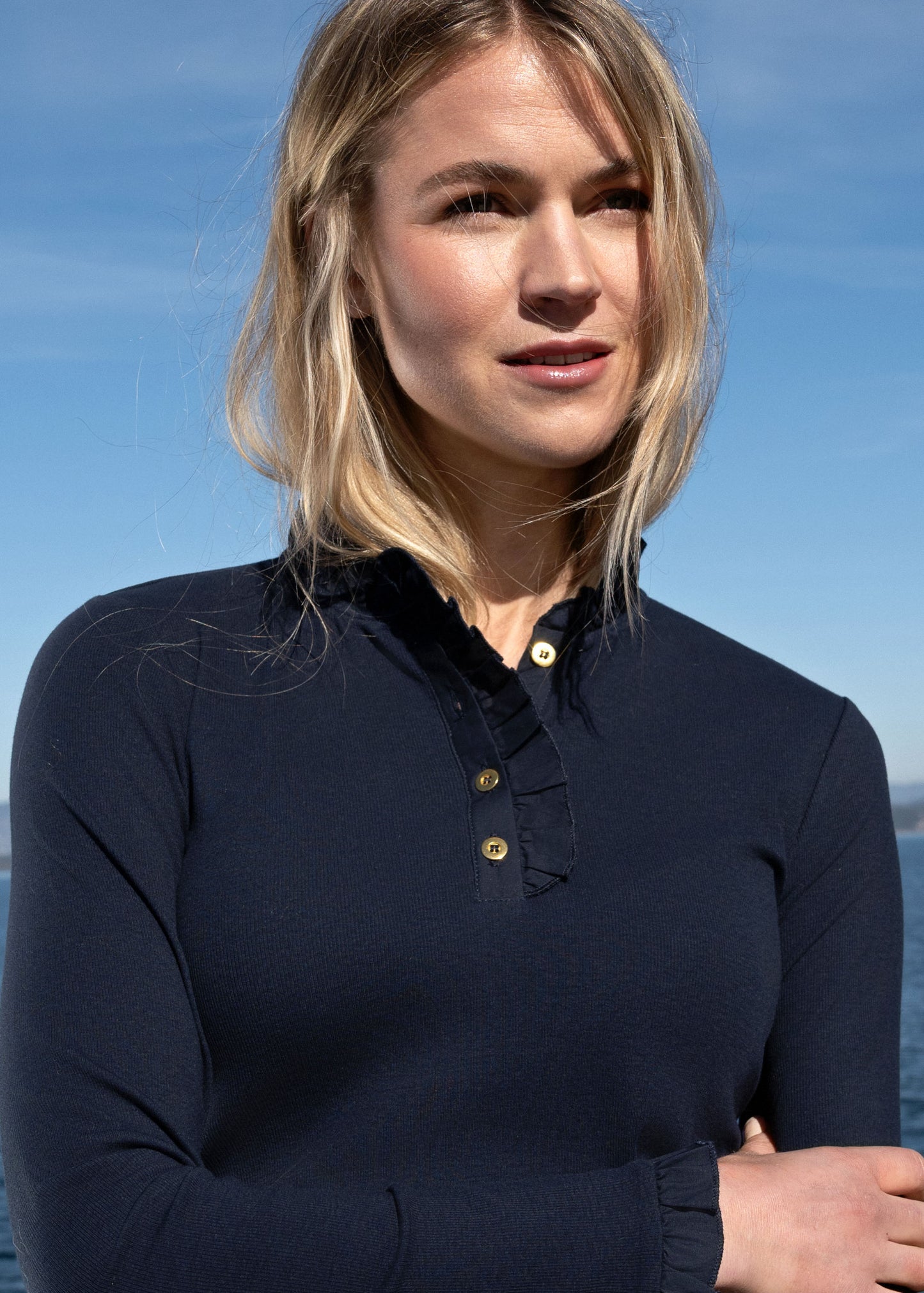 CTMH Flory Navy Long T-Shirt