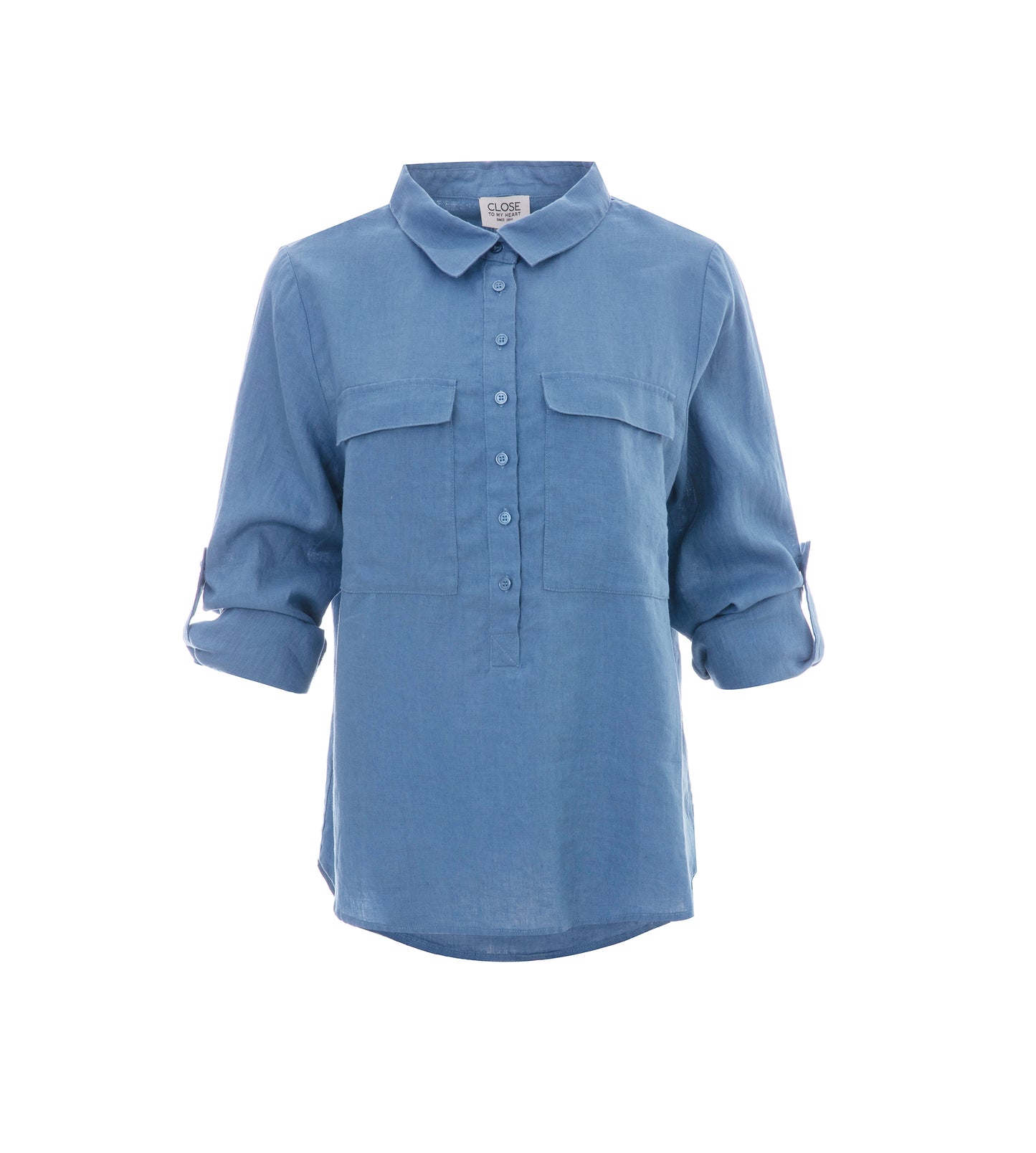 CTMH Libby Washed Blue Shirt