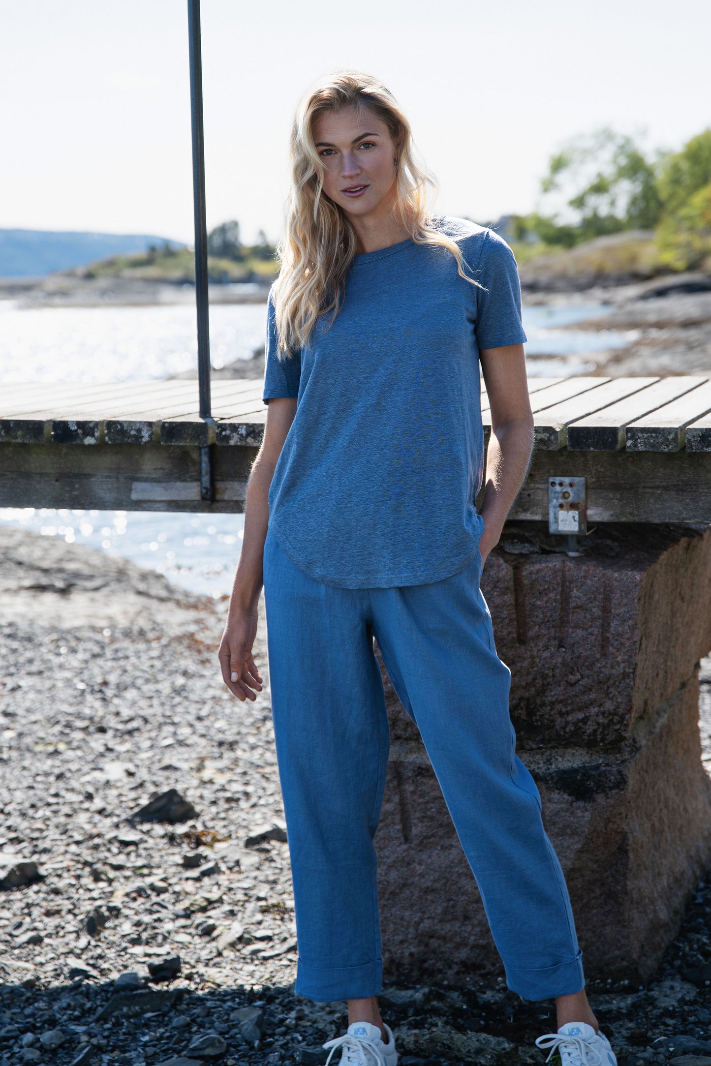 CTMH Leslie Washed Blue T-shirt