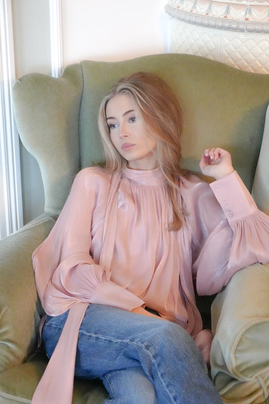 From Paris With Love Bluse Pudderrosa