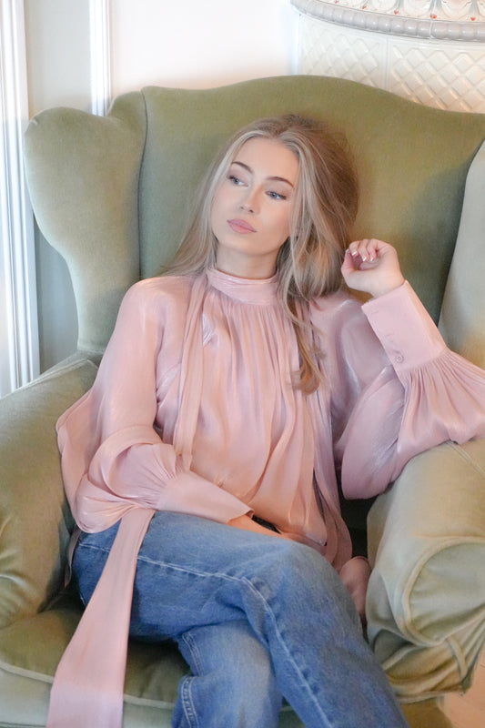 From Paris With Love Bluse Pudderrosa