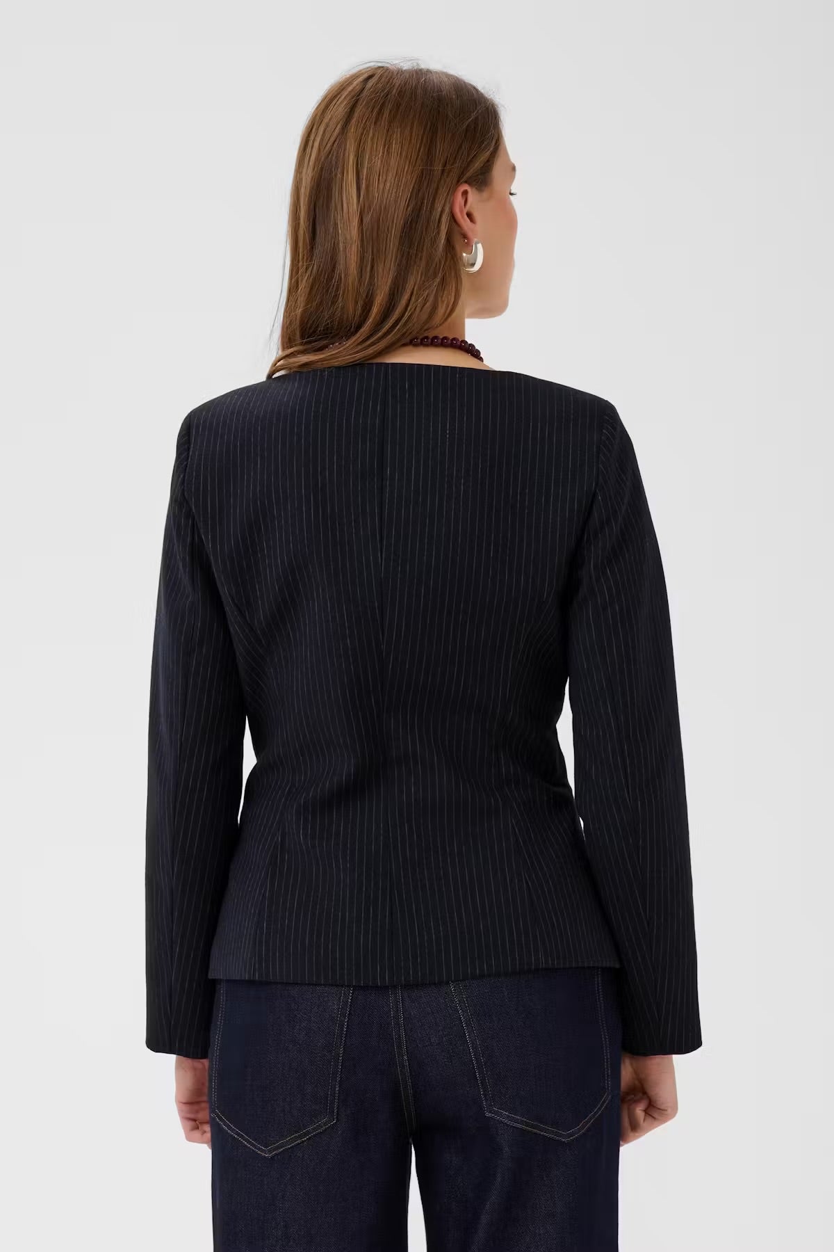 Saint Tropez Tyler Night Sky Pinstripe Blazer