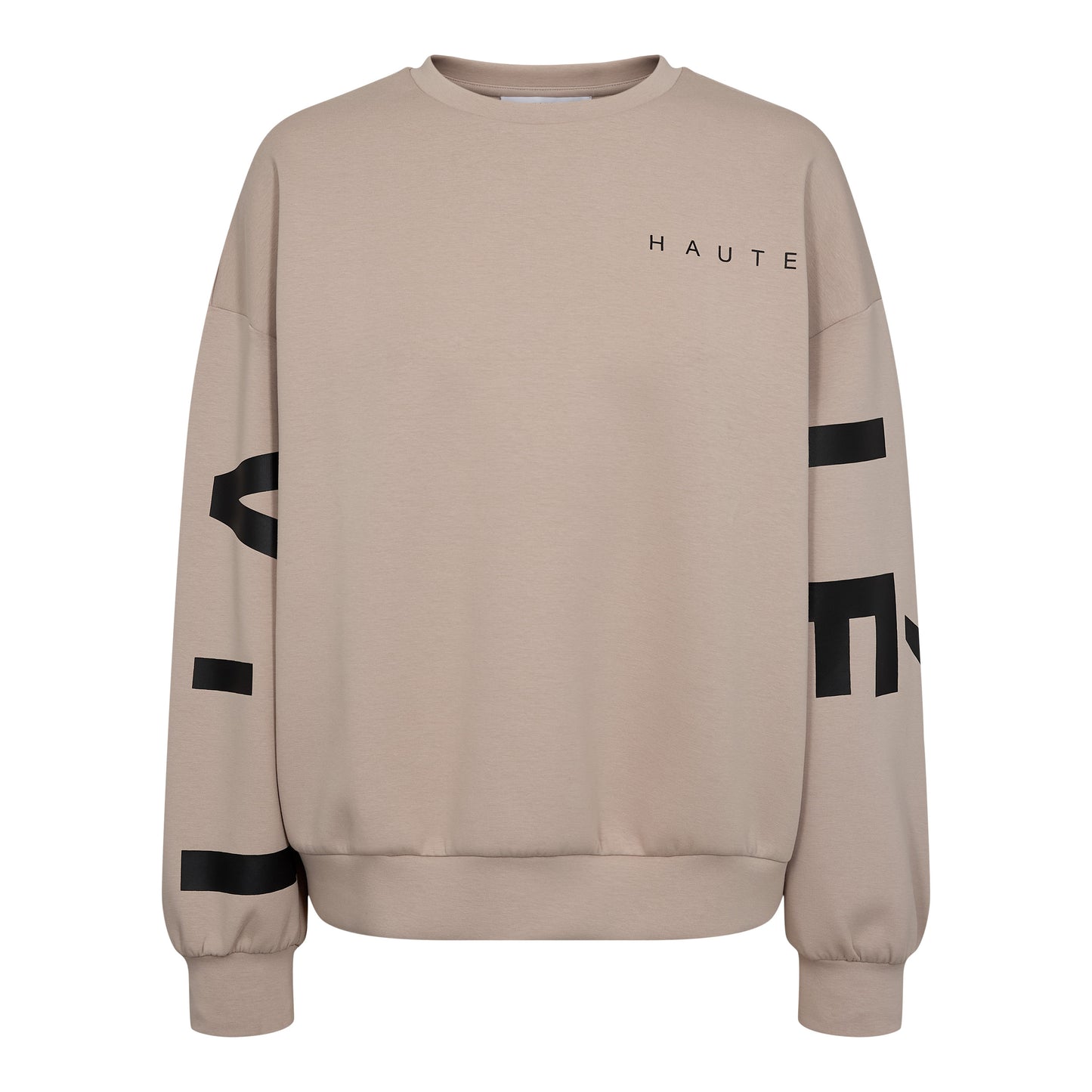 HAUTE L`AMITIE Maxi Split Logo Sweat
