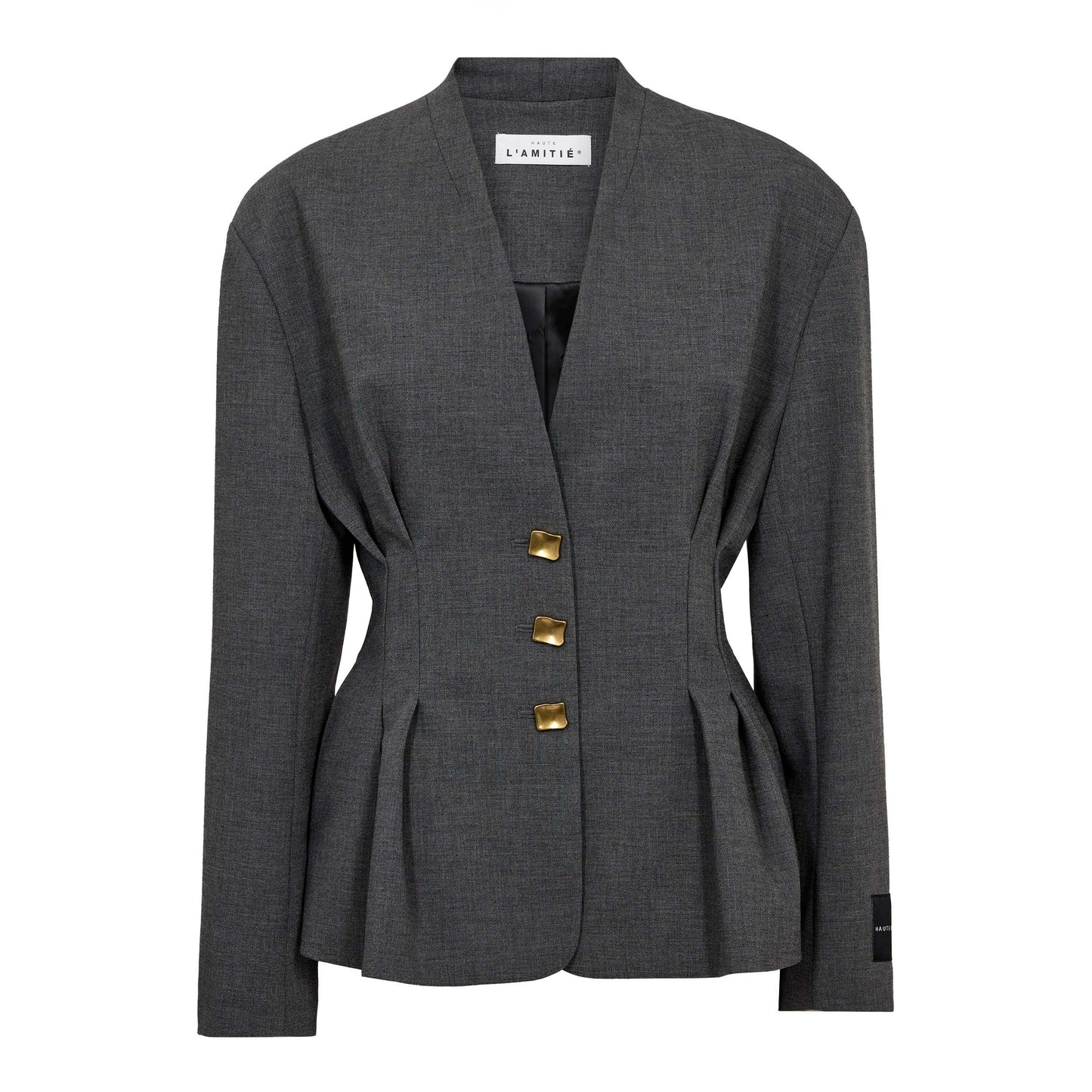 HAUTE L'AMITIE Enna Waist Grå Blazer