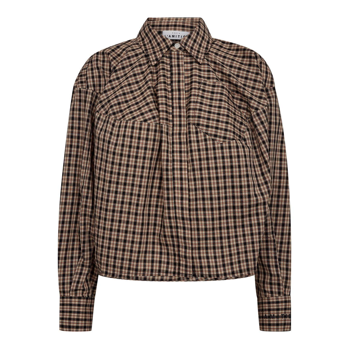 HAUTE L`AMITIE Sophie Dessert Check Shirt