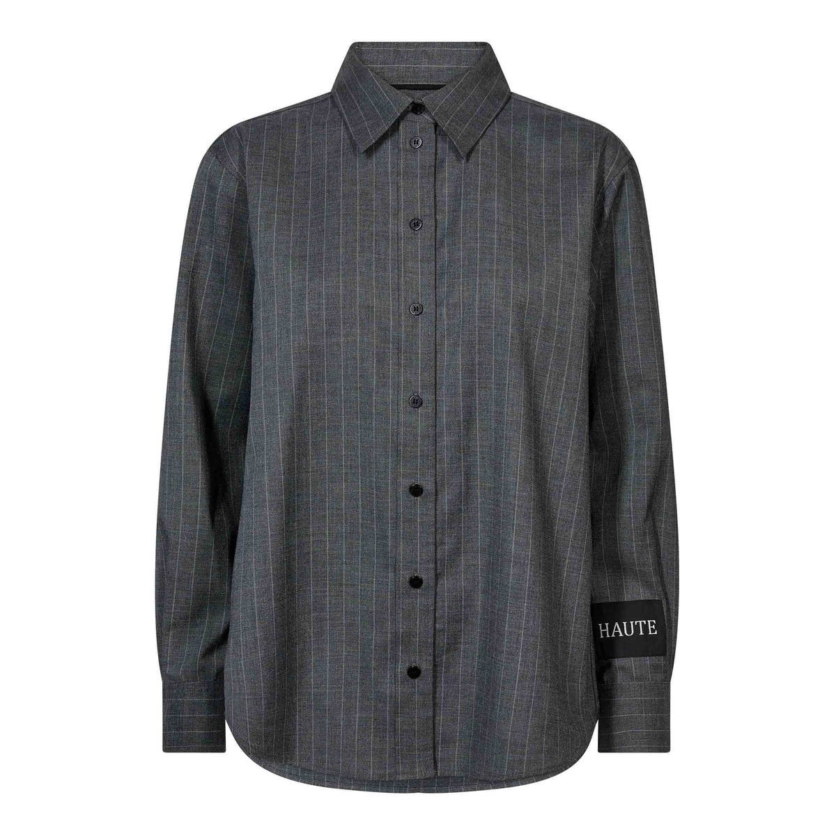 HAUTE L`AMITIE Pin Tailor Track Antracit Shirt
