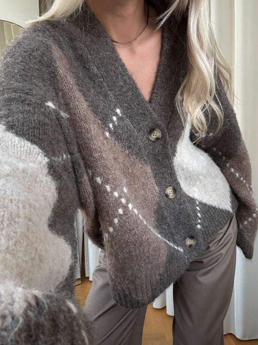 Noella N-Laiana Knit Ash Brown Cardigan