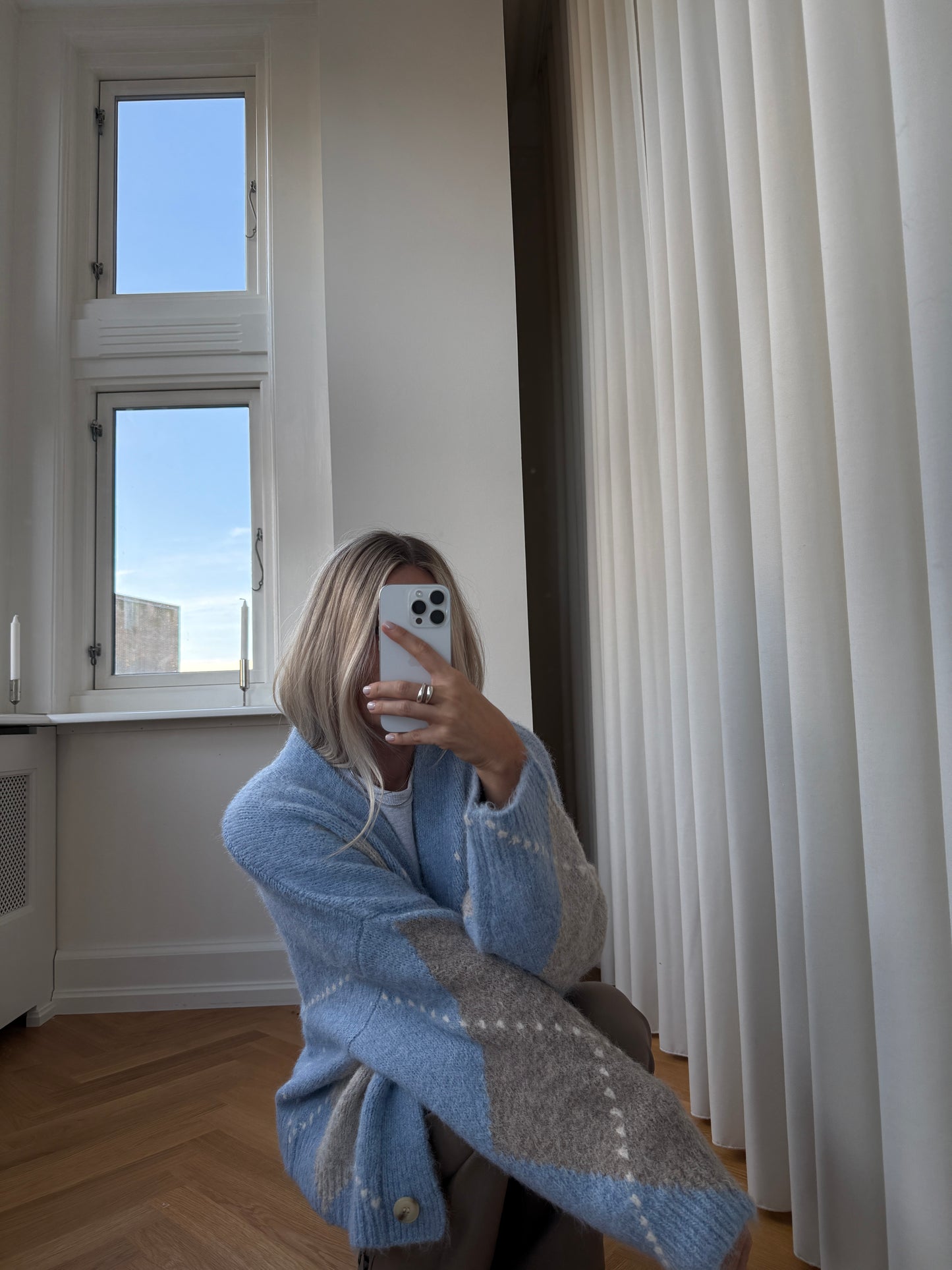 Noella N-Laiana Knit Sky Blue Cardigan
