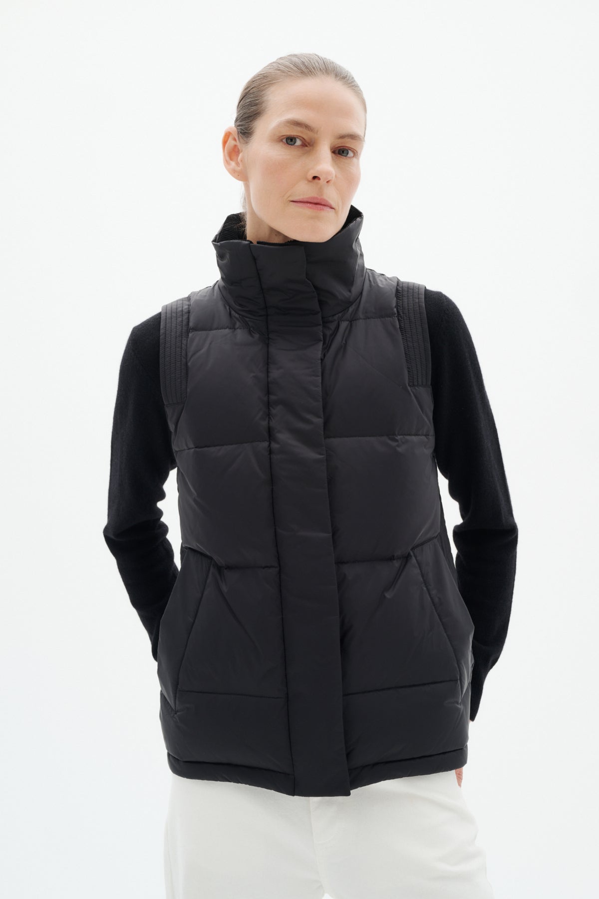 InWear Halifax Black Waistcoat Down