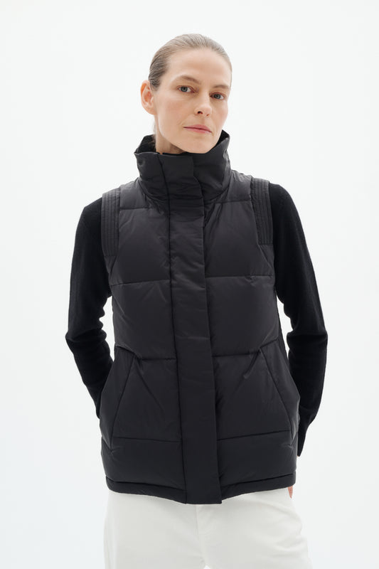 InWear Halifax Black Waistcoat Down
