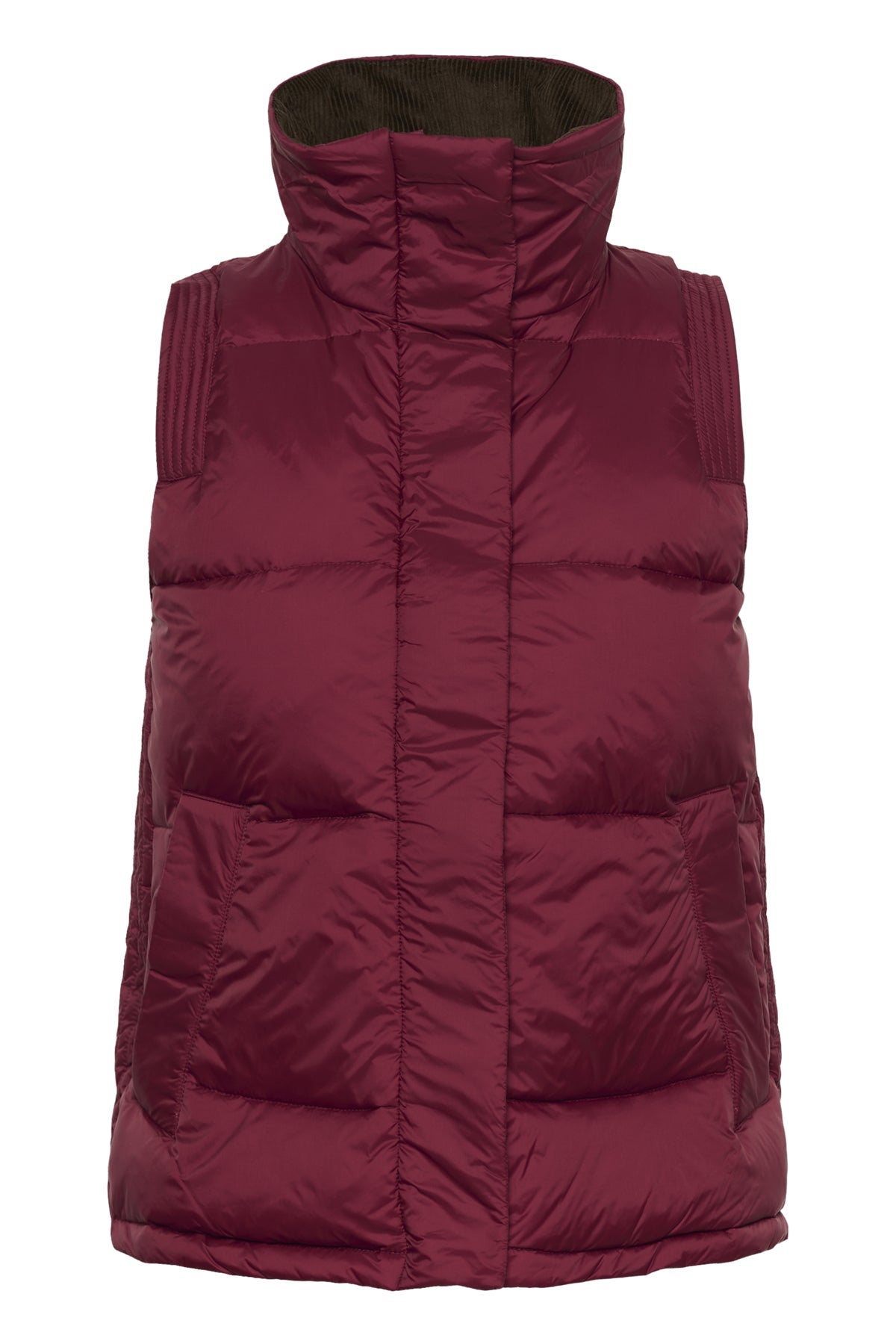 InWear Halifax Tawny Port Waistcoat Down
