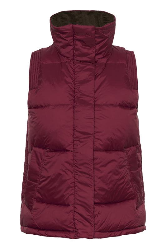 InWear Halifax Tawny Port Waistcoat Down