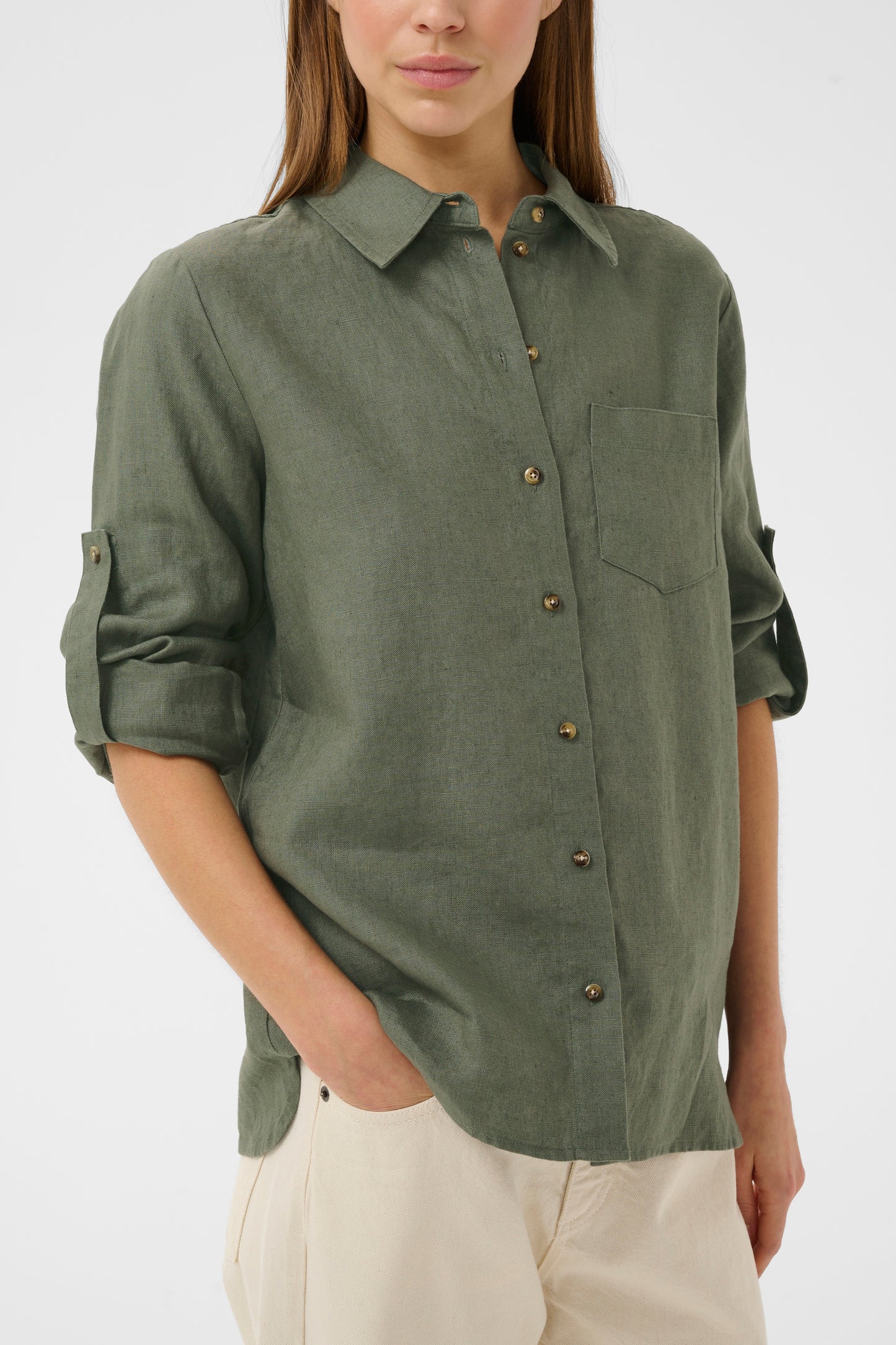 Inwear Dilana Classic Mulled Basil Skjorte