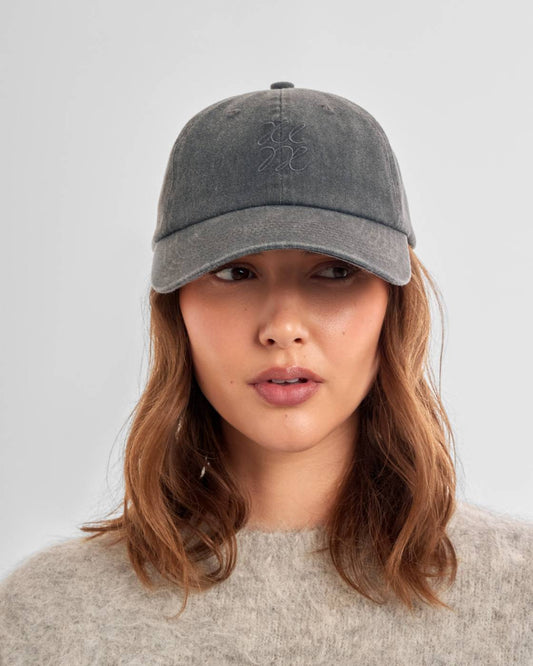 Katie Loxton Embroidered Grey Caps
