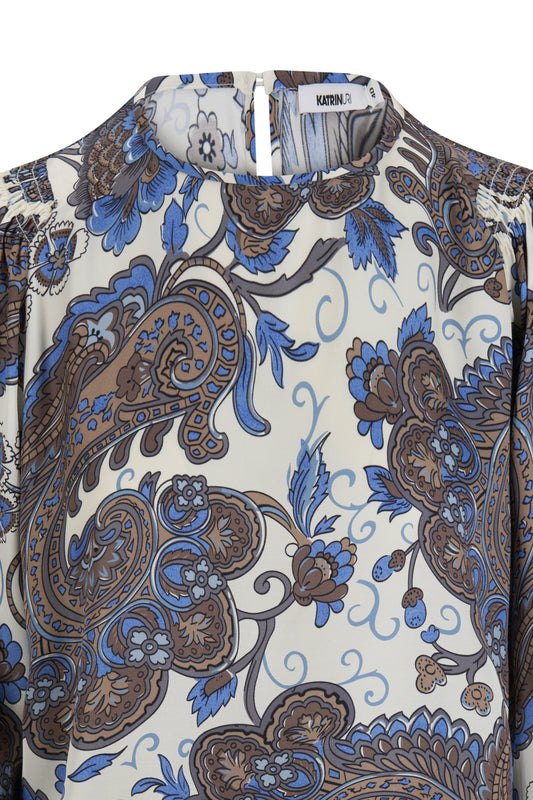 Katrin Uri Santorini Joy Maxi Blue Dress