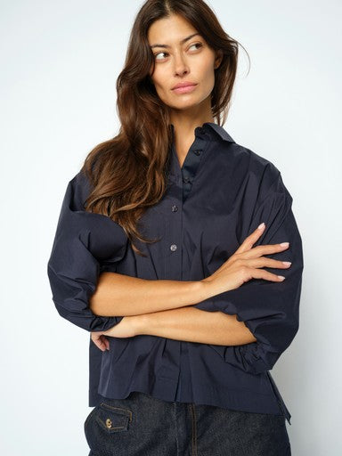 Mos Mosh Vinita 3/4 Salute Navy Shirt