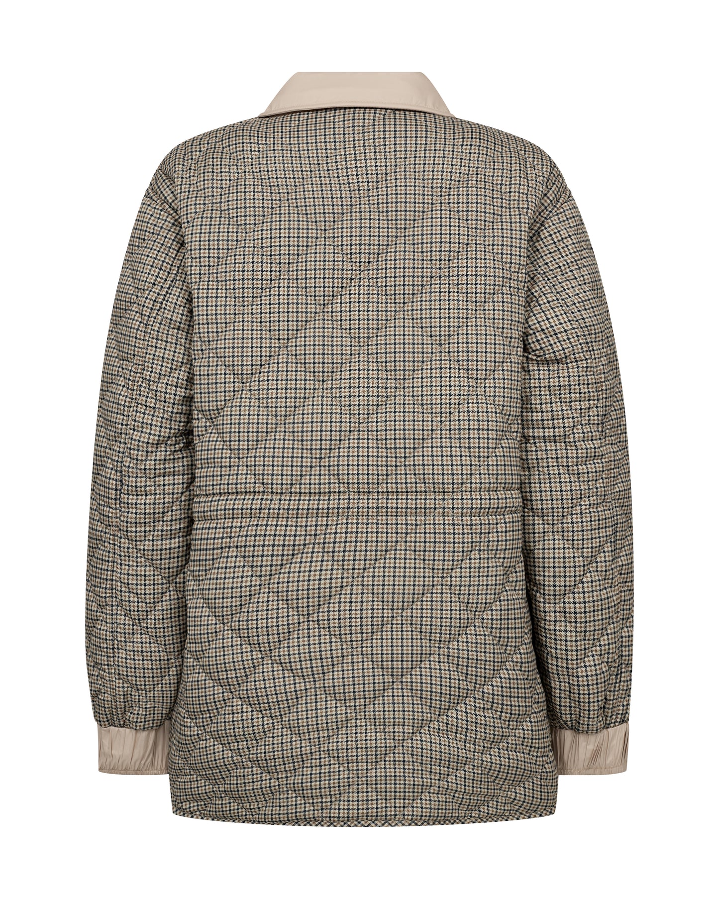 Mos Mosh Anna Rye Check Doeskin Beige/Blå Jakke