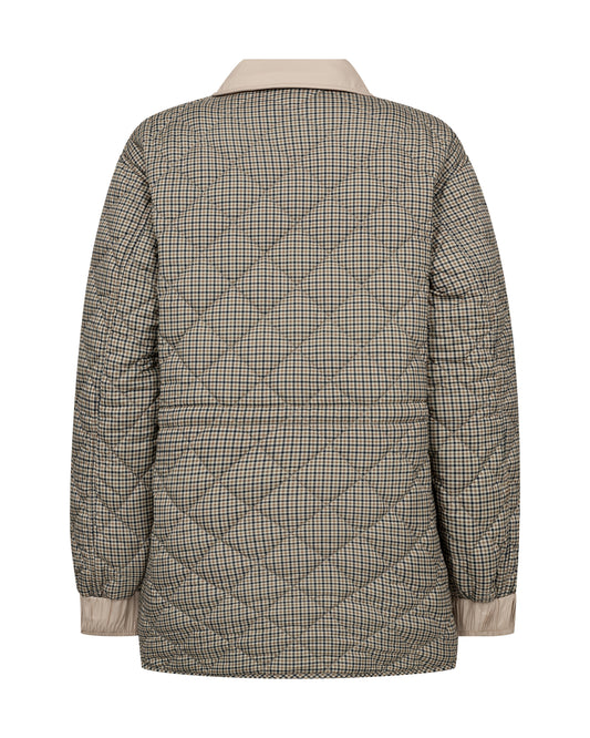 Mos Mosh Anna Rye Check Beige/Blå Jakke