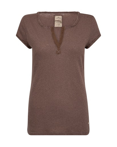 Mos Mosh Troy Coffee Quartz T-Skjorte
