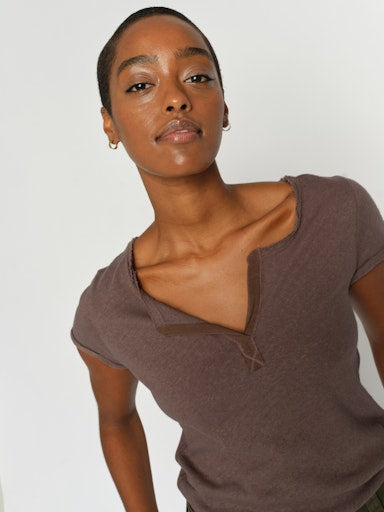 Mos Mosh Troy Coffee Quartz T-Skjorte