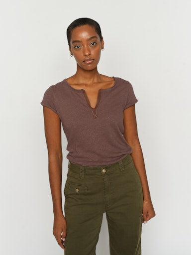 Mos Mosh Troy Coffee Quartz T-Skjorte