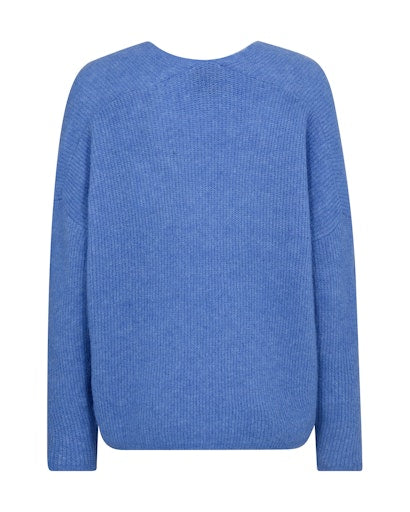 Mos Mosh Thora Ultramarine V-Neck Knit