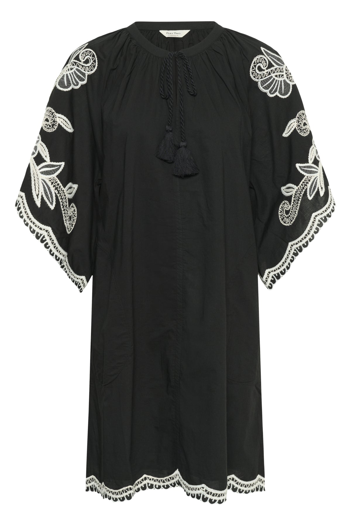 Part Two Breanna Black With Offwhite Dress