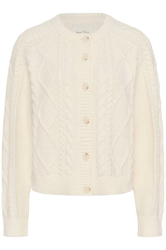 Part Two Zayra Whisper White Cardigan