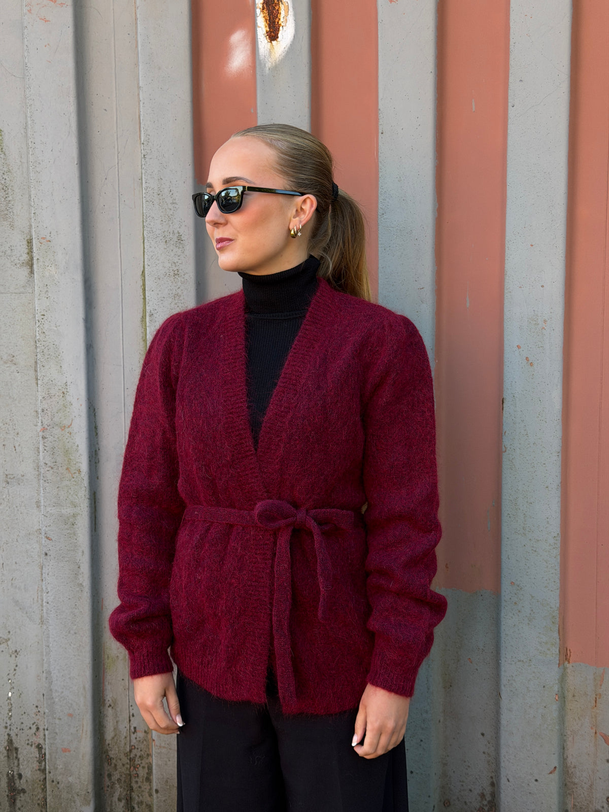 Rêve Caroline Windsor Wine Wrap Cardigan