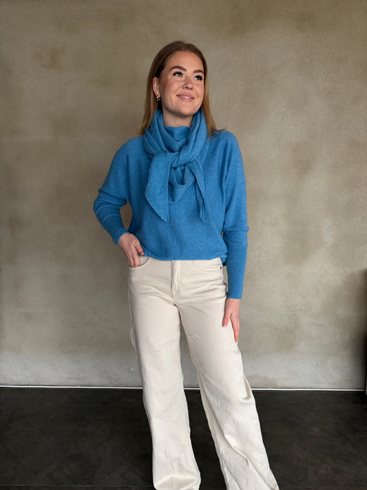 Reve Louise Trekant Skjerf Blå