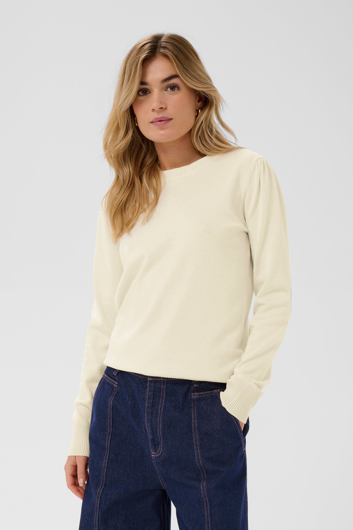 Saint Tropez Mila Seedpearl Melange Genser