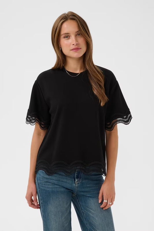 Saint Tropez Umila Black T-Skjorte