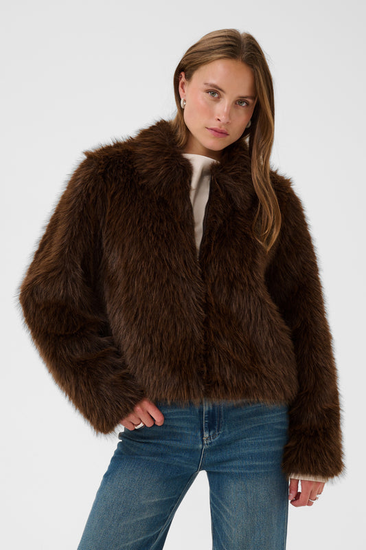 Saint Tropez Zaseline Chocolate Brown Jakke