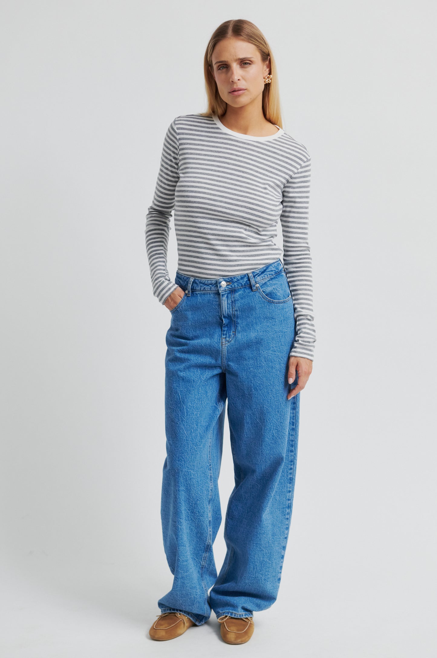 Second Female Belton Barrel Denim Jeans