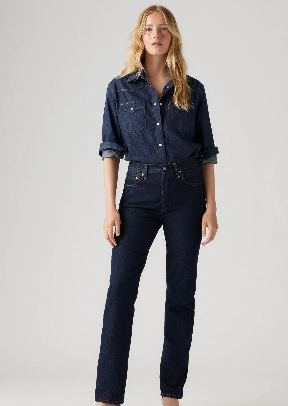 Levi`s 725 High Rise Bootcut Blue Wave Rinse