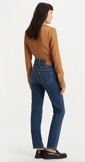 Levi`s 724 High-Rise Straight Blue Wave Dark Jeans