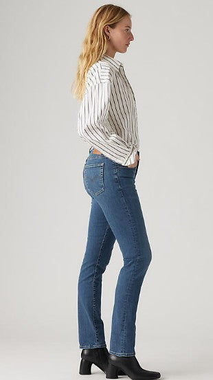 Levi`s 724 High-Rise Straight Blue Wave Dark Jeans