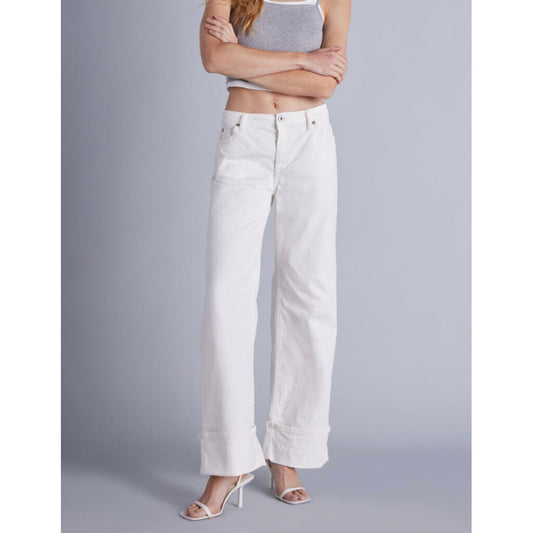 Please Anne Color Bianco Lana Jeans
