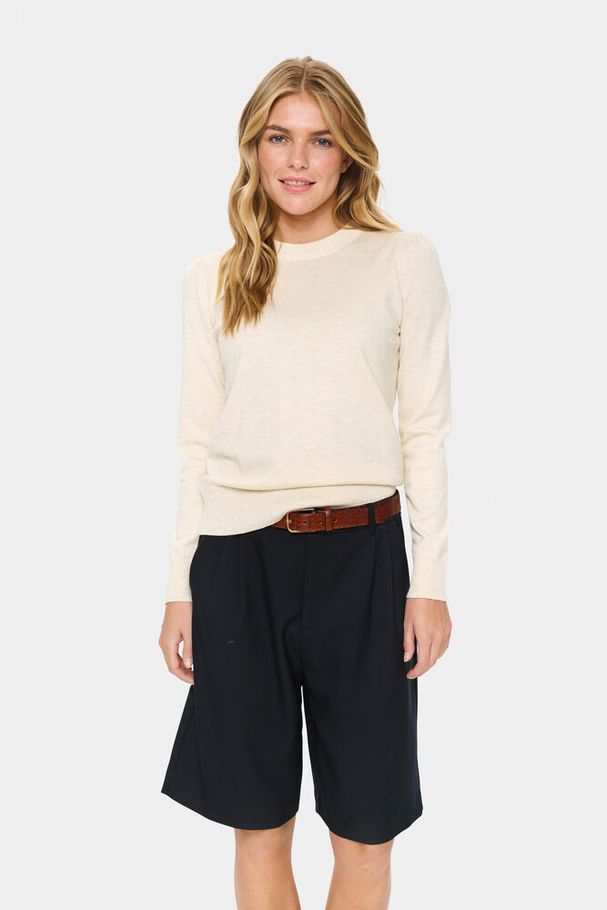 Saint Tropez Mila Brown Rice Melange Genser