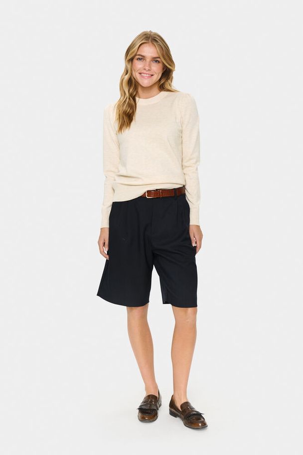 Saint Tropez Mila Brown Rice Melange Genser