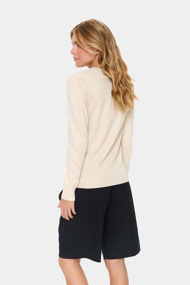 Saint Tropez Mila Brown Rice Melange Genser