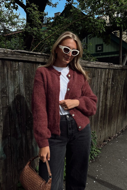 Noella Kae Knit Rust Cardigan