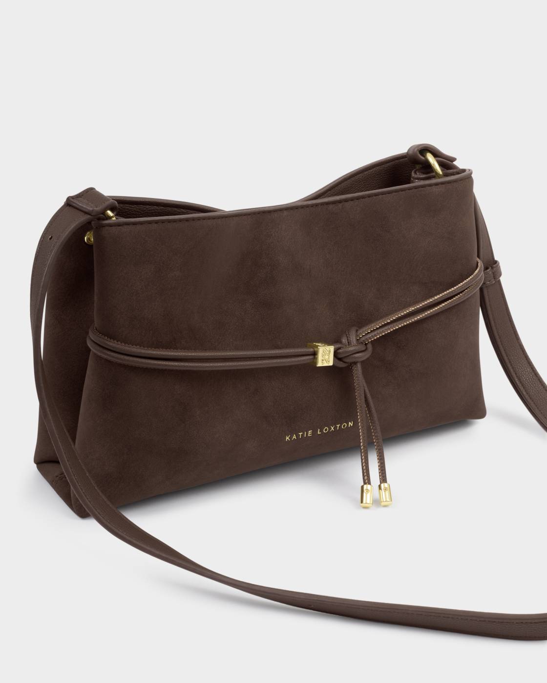Katie Loxton Orin Top Handle Chocolate Crossbody