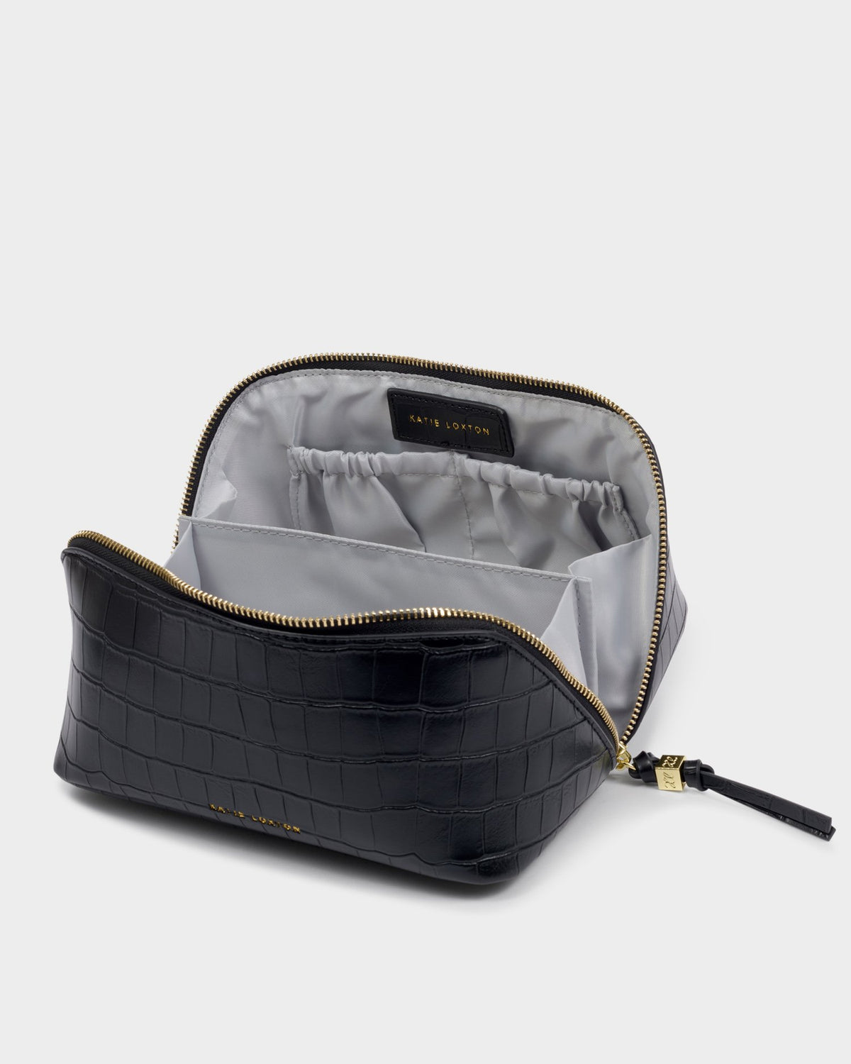 Katie Loxton Soho Medium Black Croc Make Up