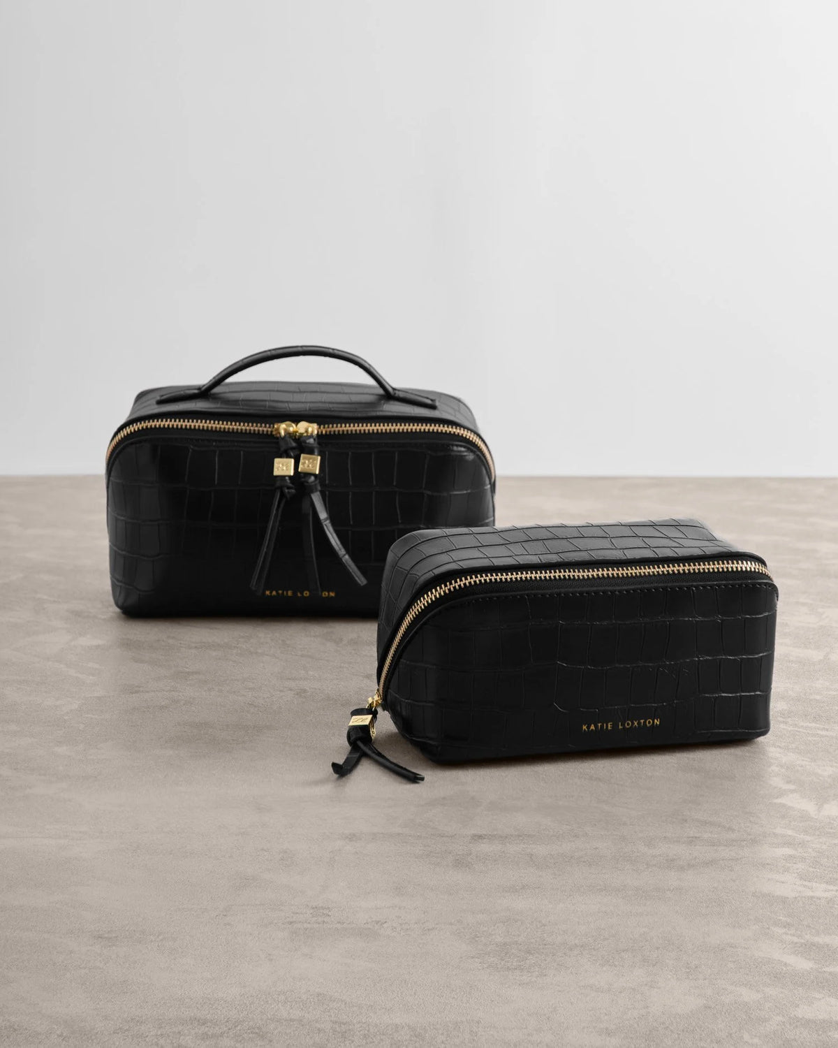 Katie Loxton Soho Medium Black Croc Make Up