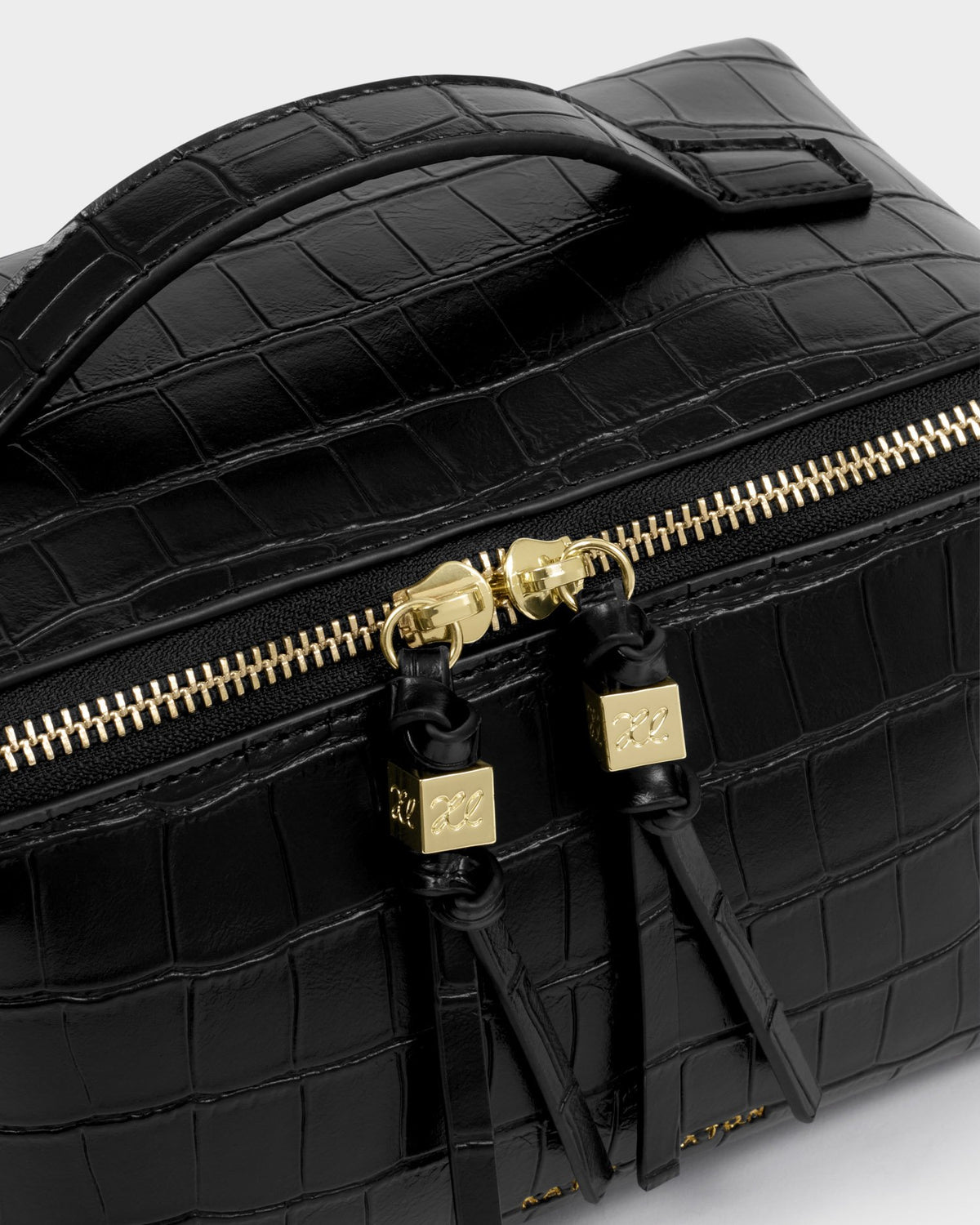 Katie Loxton Soho Medium Black Croc Make Up