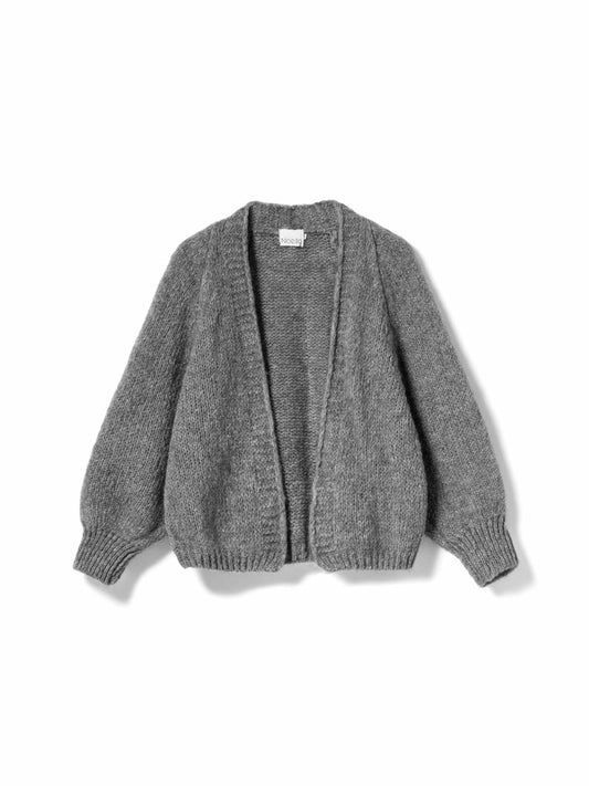 Noella Fora Knit Dark Grey Melange Cardigan