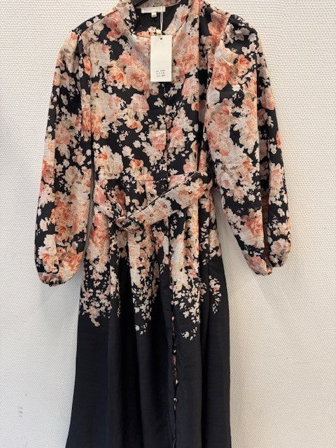 From Paris With Love Blomster Print Sort Kjole